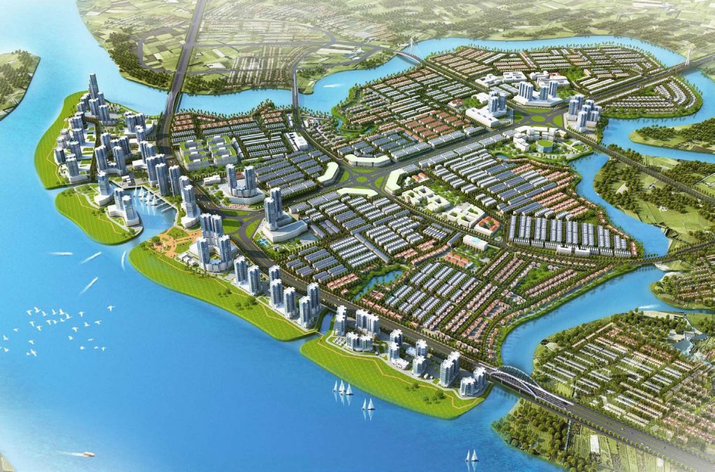 Phối cảnh các phân khu dự án Izumi City