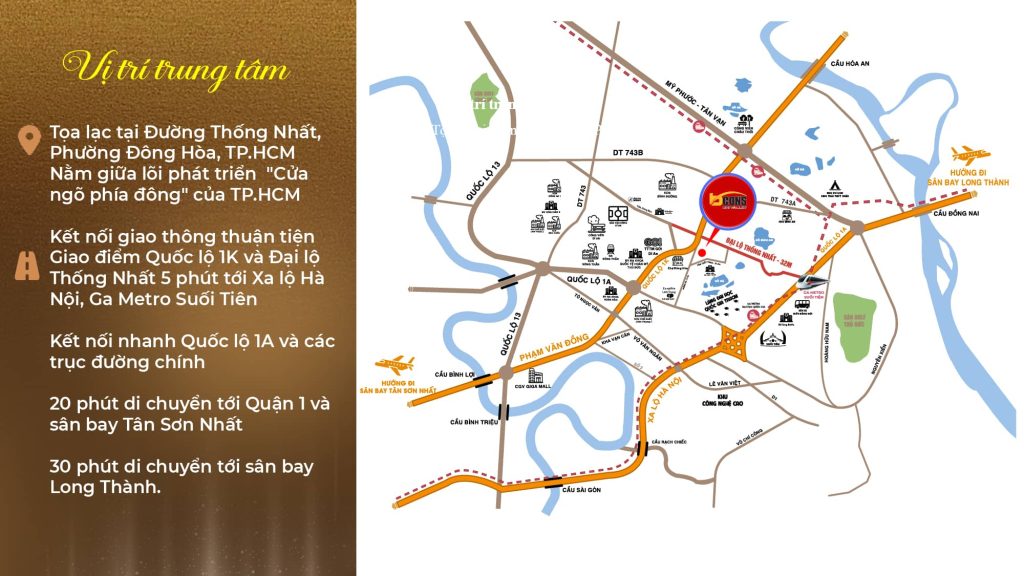VỊ TRÍ NHÀ PHỐ BCONS UNI VALLEY