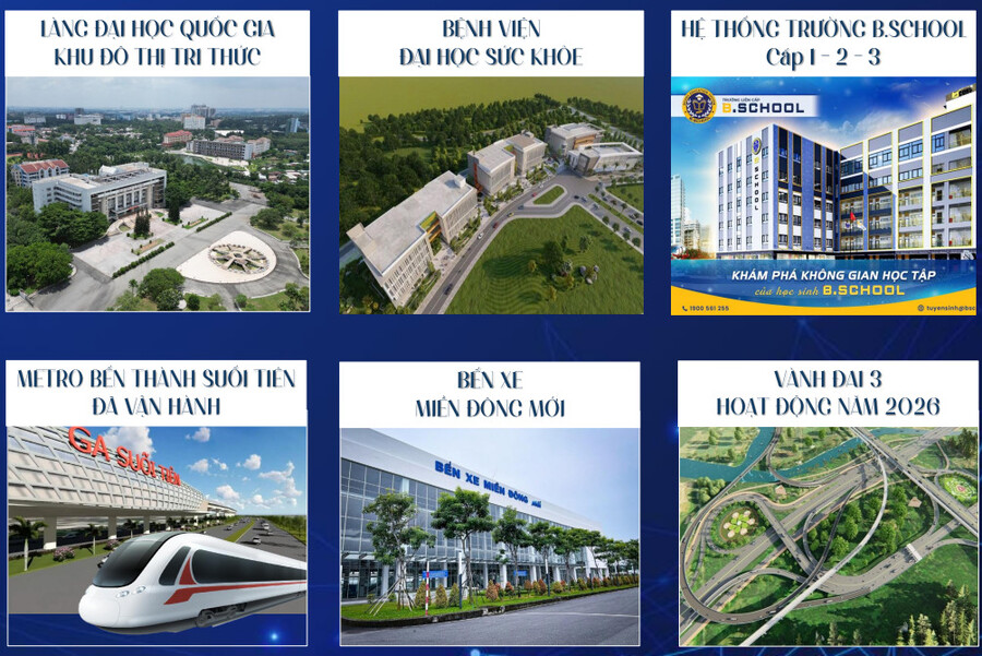 Nằm trong khu vực được đầu tư hạ tầng mạnh mẽ nhất TP.HCM:
