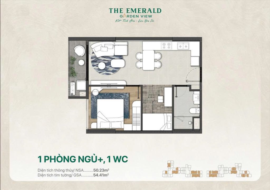 Thiết kế căn hộ The Emerald Garden View