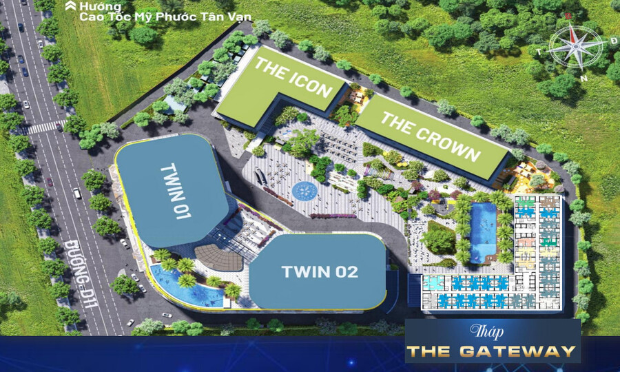 MẶT BẰNG TỔNG THỂ BCONS CENTER CITY