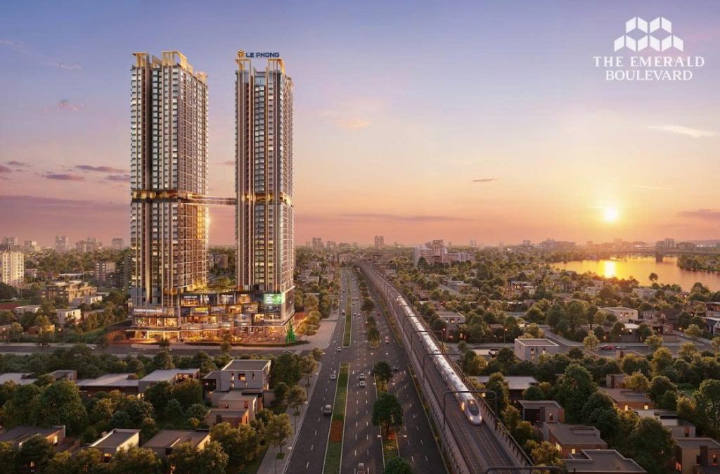 Phối cảnh tổng thể The Emerald Boulevard Bình Dương