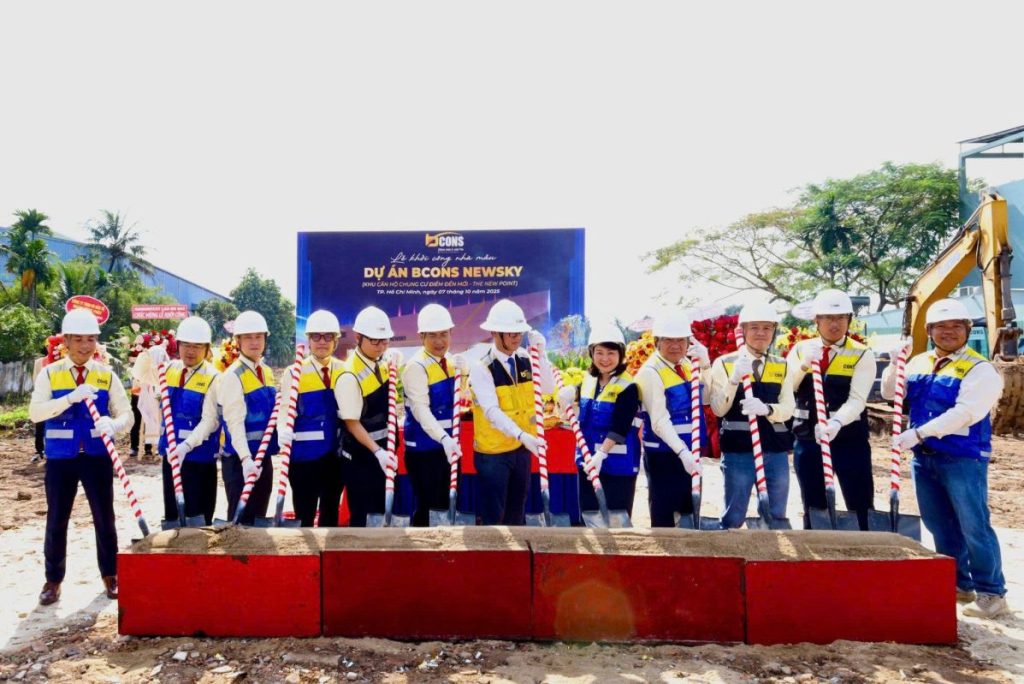 Tiến độ thi công Bcons New Sky Tiến độ thi công Bcons New Sky