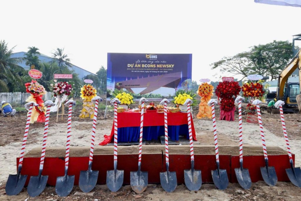 Tiến độ thi công Bcons New Sky Tiến độ thi công Bcons New Sky