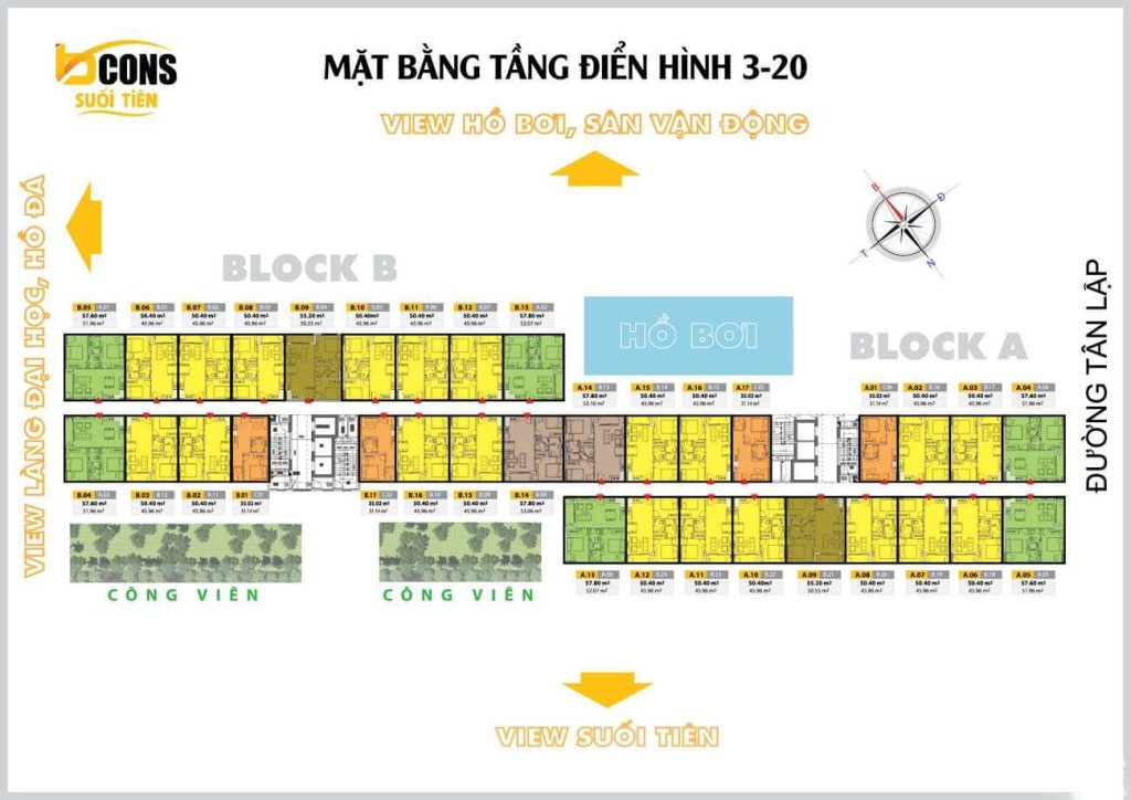 Mặt Bằng Bcons Suối Tiên Mặt Bằng Bcons Suối Tiên