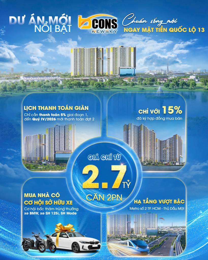 Có nên đầu tư bcons newsky quốc lộ 13 Có nên đầu tư bcons newsky quốc lộ 13